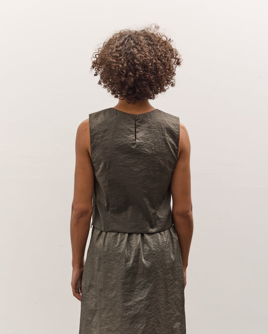 Lauren Manoogian Crop Bodice, Pewter