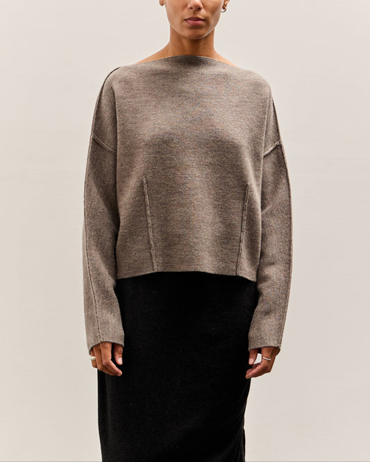 Lauren Manoogian Double Knit Boatneck, Cinder