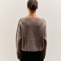 Lauren Manoogian Double Knit Boatneck, Cinder