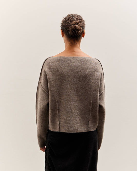 Lauren Manoogian Double Knit Boatneck, Cinder