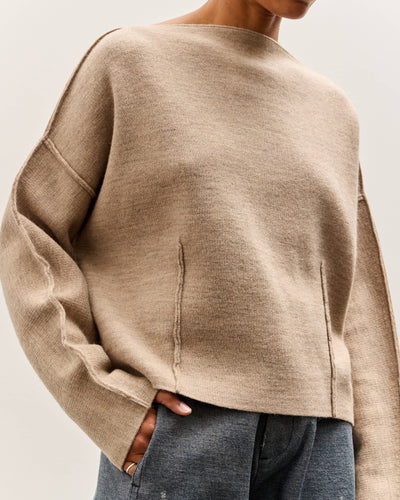 Lauren Manoogian Double Knit Boatneck, Oak