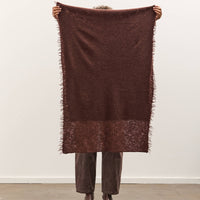 Lauren Manoogian Felt Fringe Scarf, Merlot