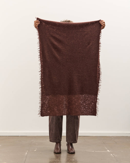 Lauren Manoogian Felt Fringe Scarf, Merlot