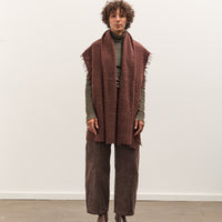 Lauren Manoogian Felt Fringe Scarf, Merlot