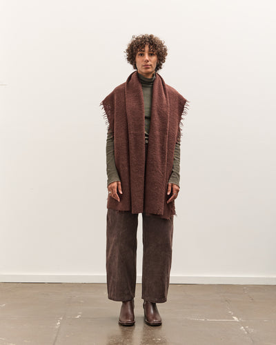 Lauren Manoogian Felt Fringe Scarf, Merlot