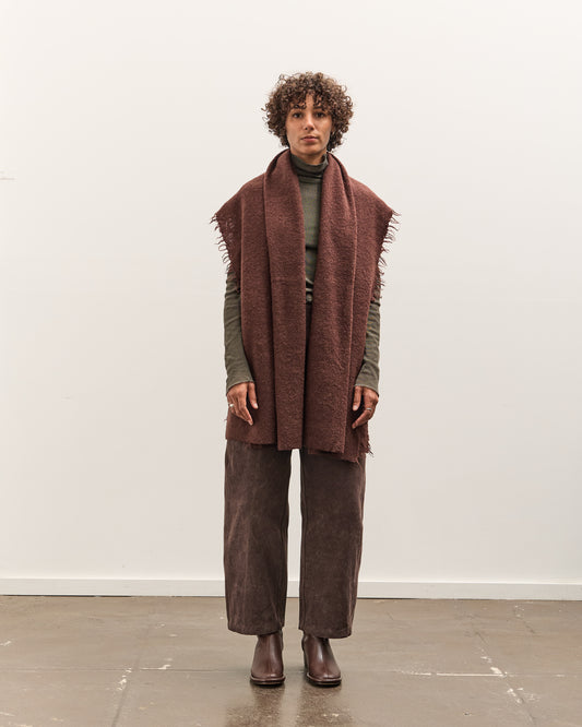 Lauren Manoogian Felt Fringe Scarf, Merlot