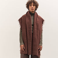 Lauren Manoogian Felt Fringe Scarf, Merlot