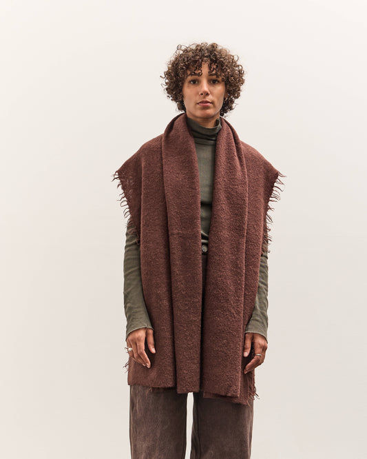 Lauren Manoogian Felt Fringe Scarf, Merlot