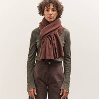 Lauren Manoogian Felt Fringe Scarf, Merlot