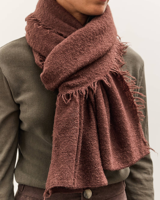 Lauren Manoogian Felt Fringe Scarf, Merlot