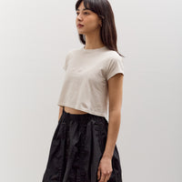 Lauren Manoogian Fine Cropped Tee, Greige
