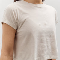 Lauren Manoogian Fine Cropped Tee, Greige