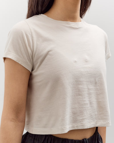 Lauren Manoogian Fine Cropped Tee, Greige