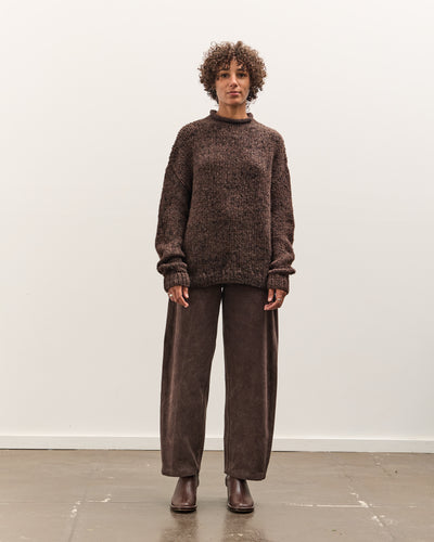 Lauren Manoogian Handknit Paint Rollneck, Black Paint