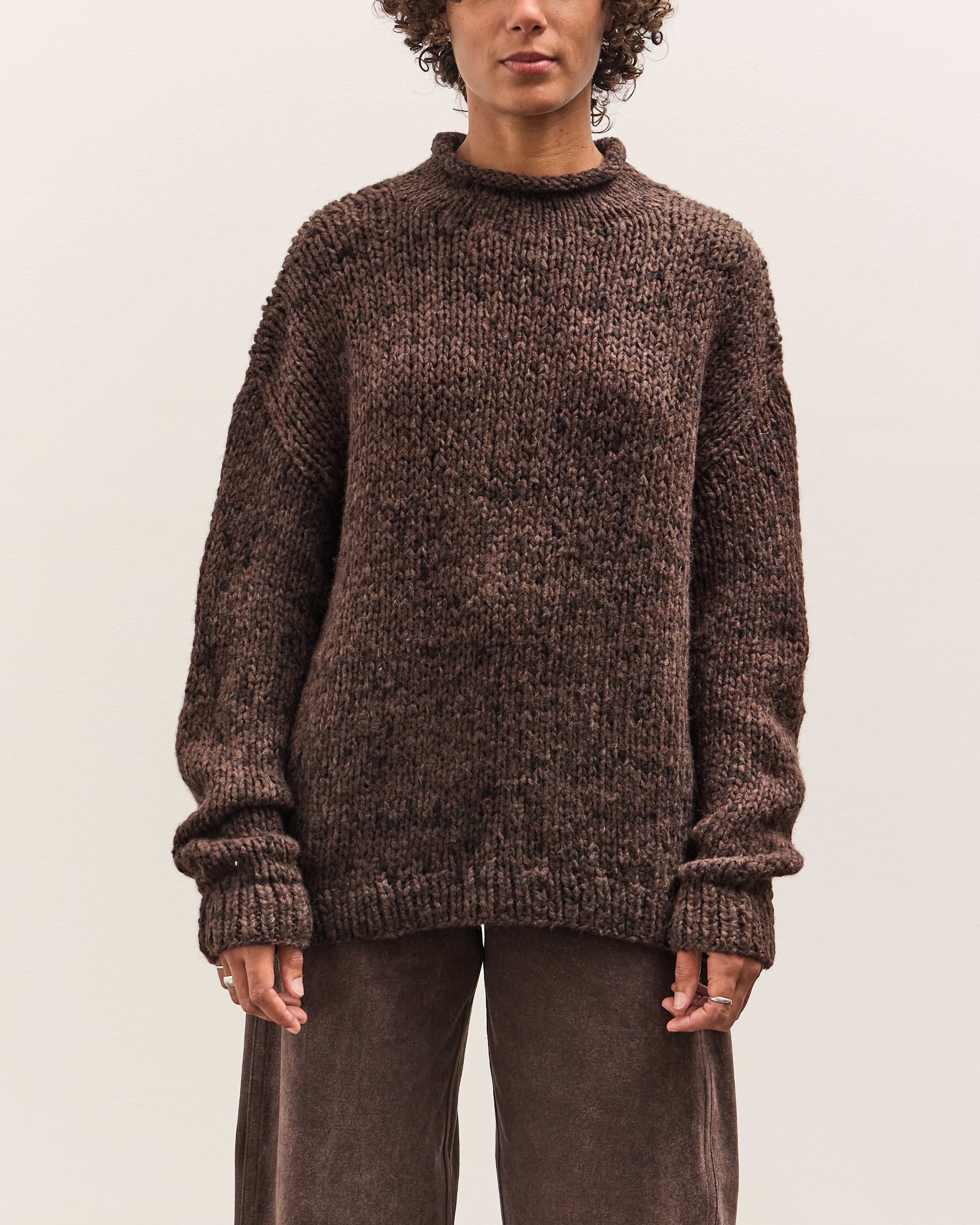 Lauren Manoogian Handknit Paint Rollneck, Black Paint – Glasswing