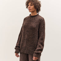Lauren Manoogian Handknit Paint Rollneck, Black Paint