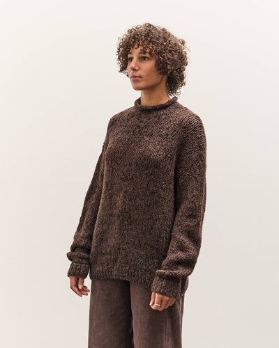 Lauren Manoogian Handknit Paint Rollneck, Black Paint