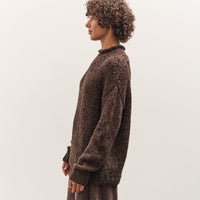 Lauren Manoogian Handknit Paint Rollneck, Black Paint