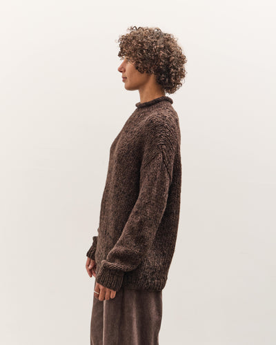 Lauren Manoogian Handknit Paint Rollneck, Black Paint