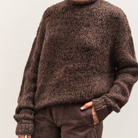 Lauren Manoogian Handknit Paint Rollneck, Black Paint