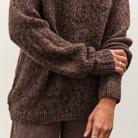 Lauren Manoogian Handknit Paint Rollneck, Black Paint
