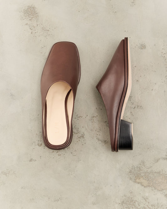 Lauren Manoogian Square Mule, Saddle