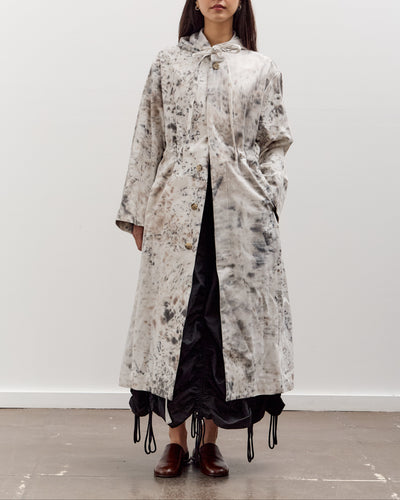 Lauren Manoogian Handpaint Hood Trench, White