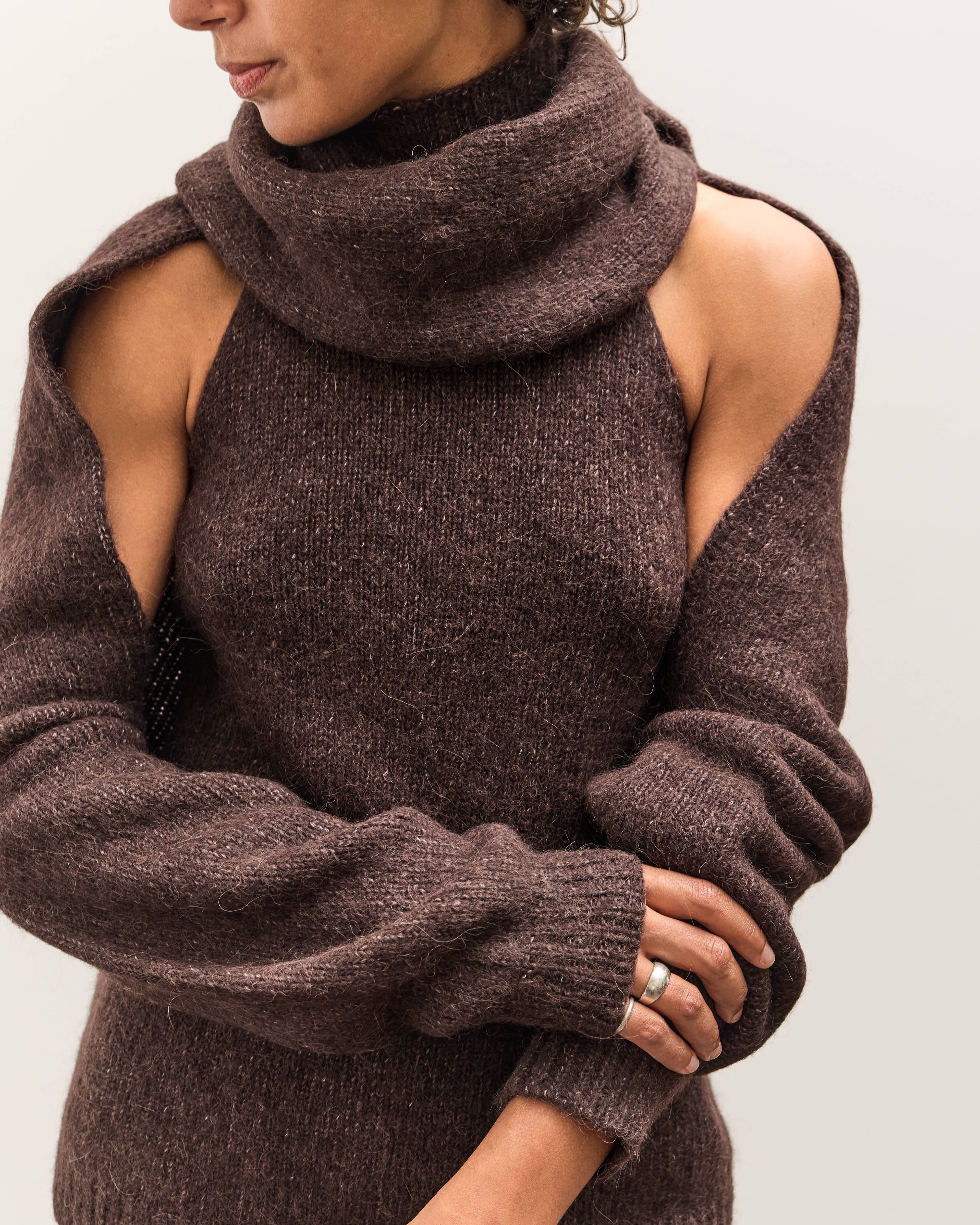 Lauren Manoogian Loft Wrap Shrug, Washed Soil – Glasswing