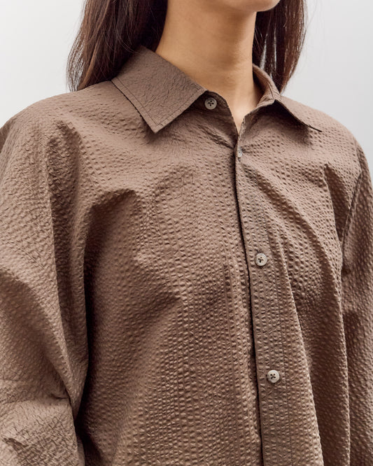 Lauren Manoogian Pebbled Shirt, Bark
