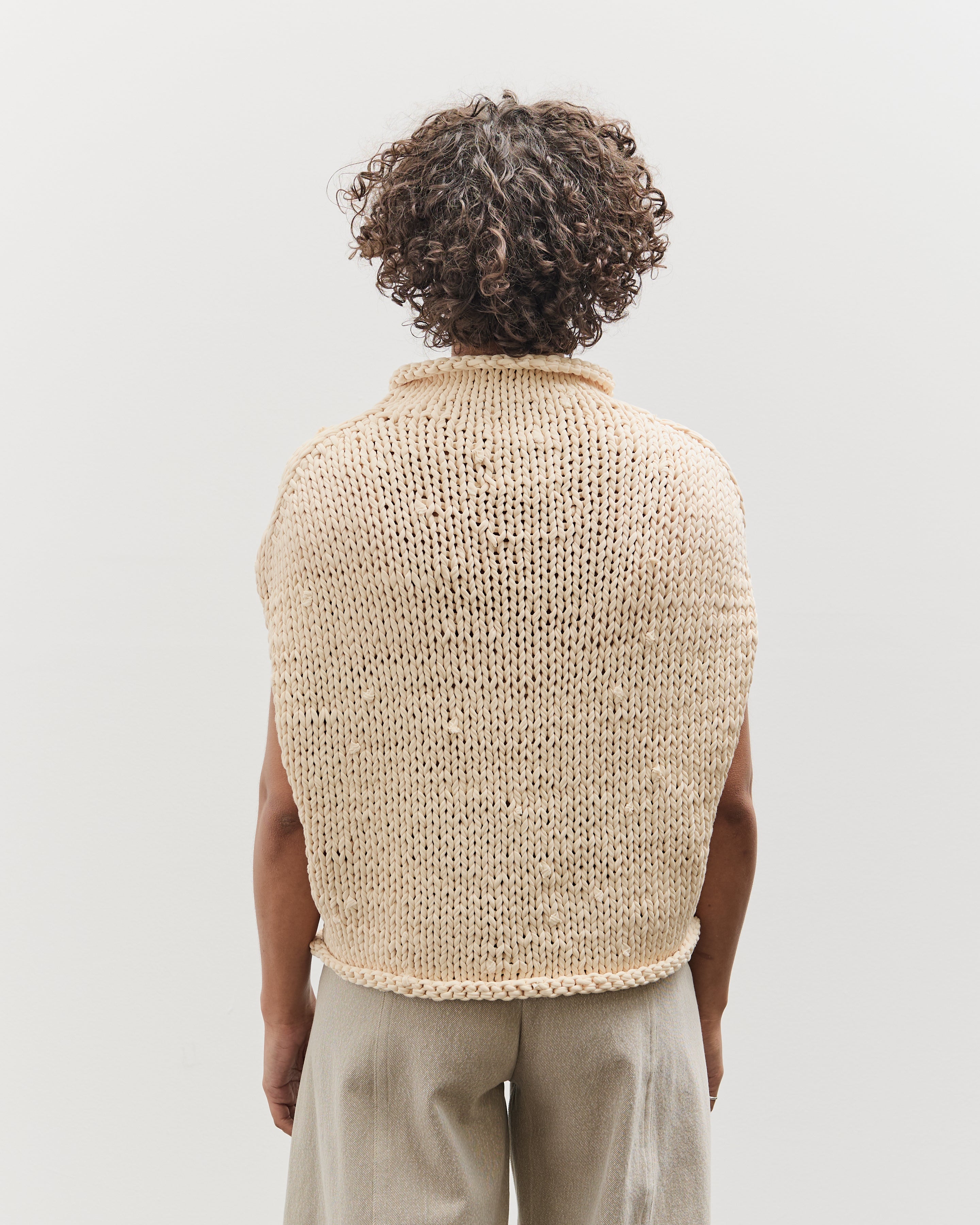 Lauren Manoogian Handknit Jersey Shell, Washed Ivory – Glasswing