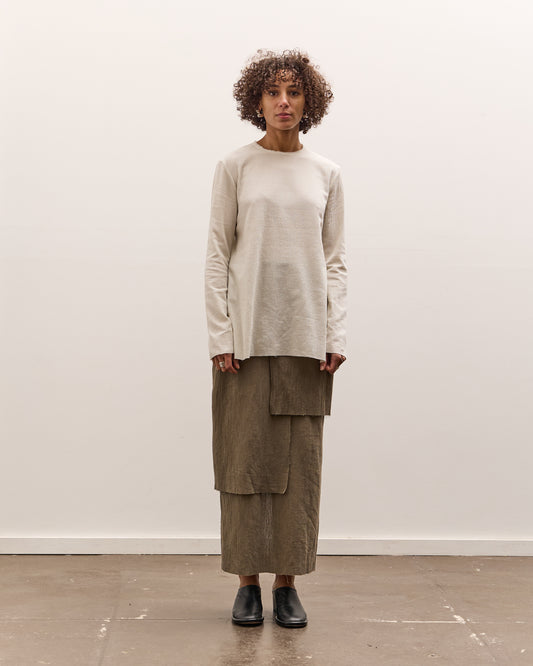 Lauren Manoogian Raw Apron Top, Chalk