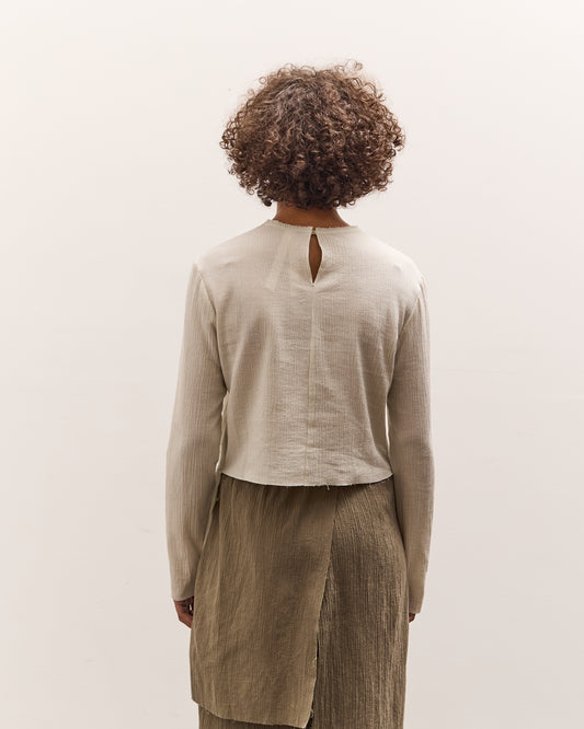 Lauren Manoogian Raw Apron Top, Chalk