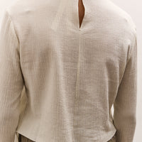 Lauren Manoogian Raw Apron Top, Chalk