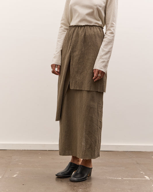 Lauren Manoogian Raw Layer Skirt, Clay