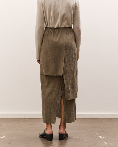 Lauren Manoogian Raw Layer Skirt, Clay