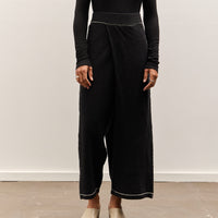 Lauren Manoogian Stitch Fold Pants, Black Melange