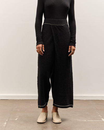 Lauren Manoogian Stitch Fold Pants, Black Melange