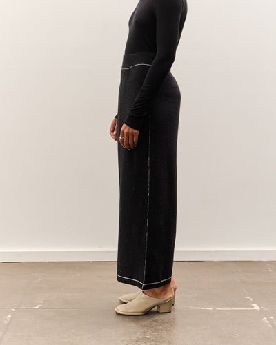 Lauren Manoogian Stitch Fold Pants, Black Melange