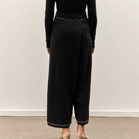 Lauren Manoogian Stitch Fold Pants, Black Melange
