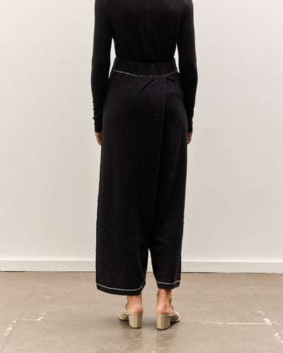 Lauren Manoogian Stitch Fold Pants, Black Melange