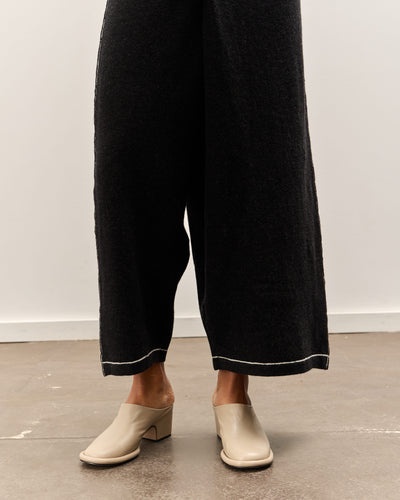 Lauren Manoogian Stitch Fold Pants, Black Melange