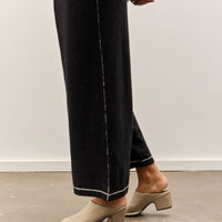 Lauren Manoogian Stitch Fold Pants, Black Melange