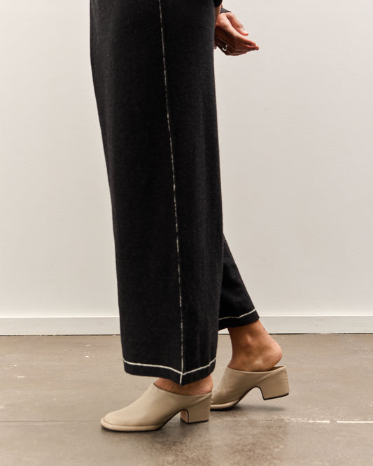 Lauren Manoogian Stitch Fold Pants, Black Melange