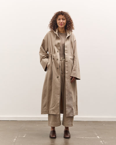 Lauren Manoogian Hooded Trench, Washed Moth