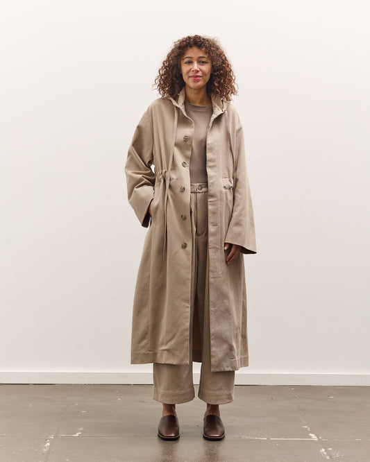 Lauren Manoogian Hooded Trench, Washed Moth