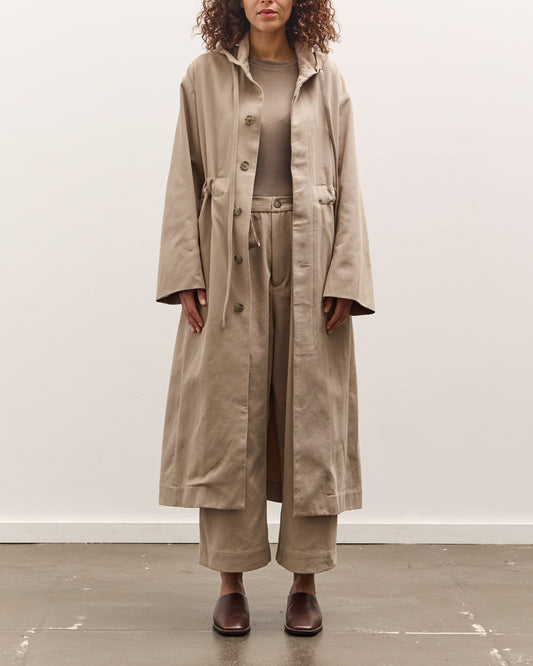 Lauren Manoogian Hooded Trench, Washed Moth