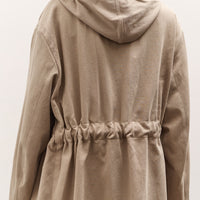 Lauren Manoogian Hooded Trench, Washed Moth