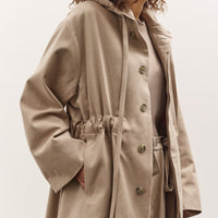 Lauren Manoogian Hooded Trench, Washed Moth