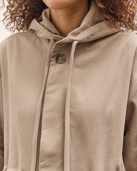Lauren Manoogian Hooded Trench, Washed Moth