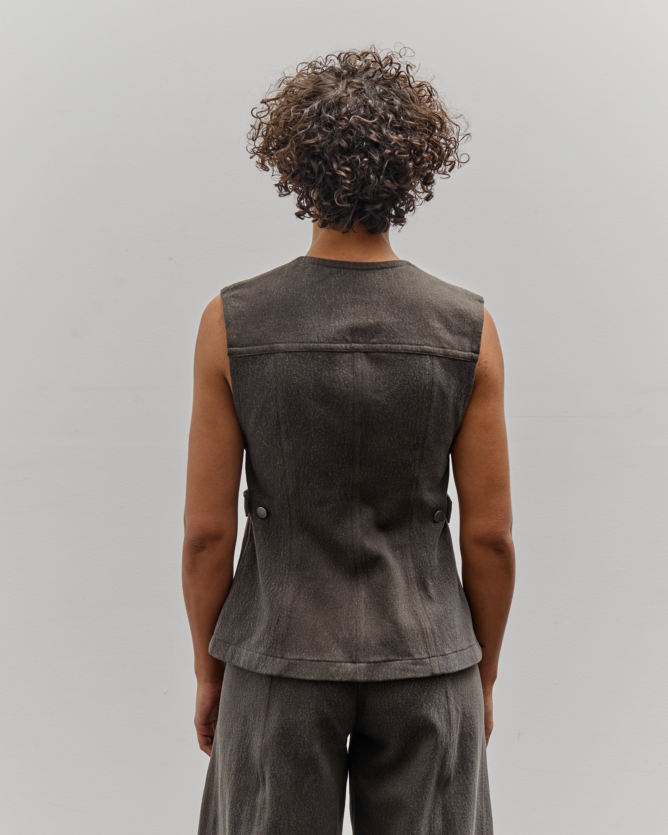 Lauren Manoogian Twill Bodice, Washed Black – Glasswing